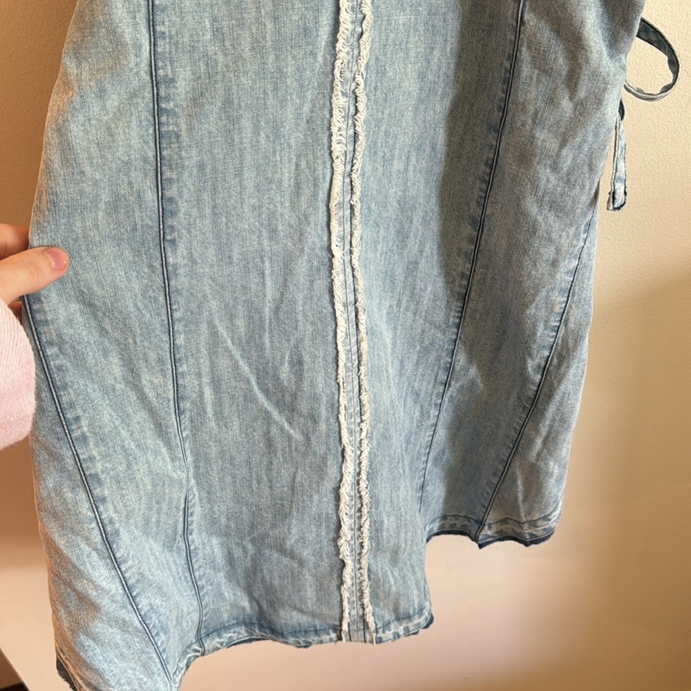 Free People $128 Isabella Denim Tunic Size Small - Picture 7 of 7